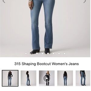 Levi’s 315 shaping bootcut size 31. Worn once but don’t suit my body type.
